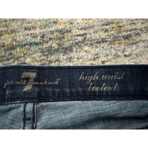 7 For All Mankind High Waist Boot Cut Jeans Women's 28 Medium Wash - Picture 5 of 10